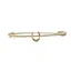 Horseshoe Stock Pin Gold