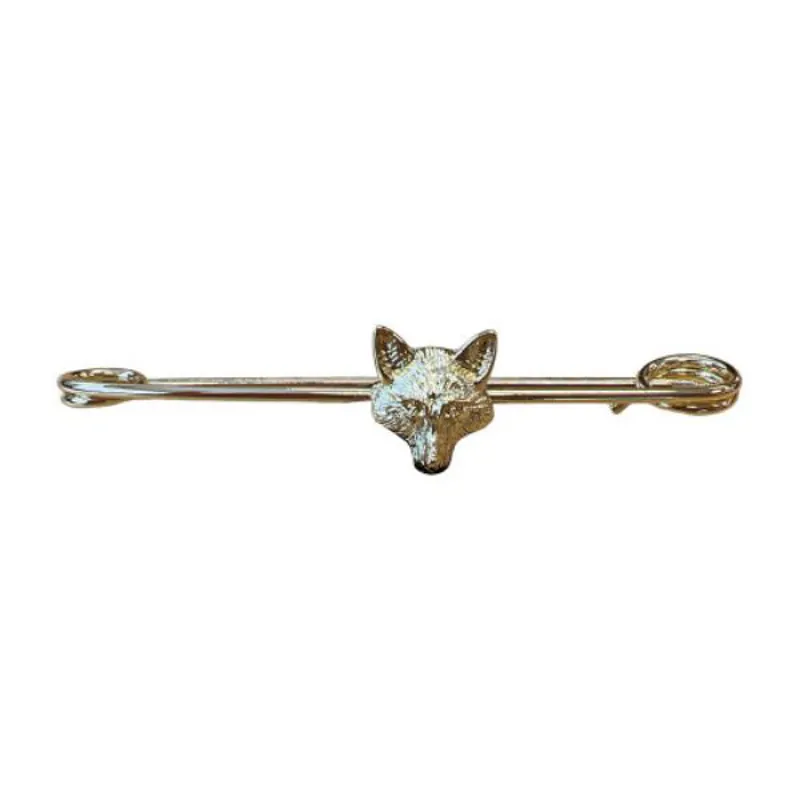 Fox Head Stock Pin Gold