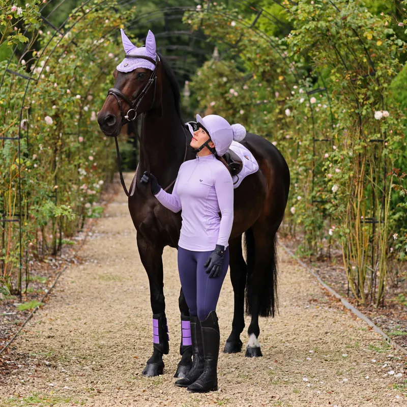 Shires Aubrion Ladies Revive Longsleeve Baselayer Lavender-3