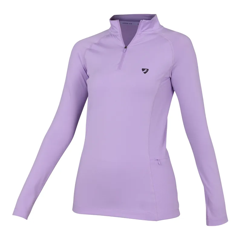 Shires Aubrion Ladies Revive Longsleeve Baselayer Lavender-1