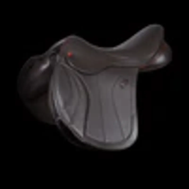 Kent And Masters Competition Series Dual Flap Jump Saddle Brown-4