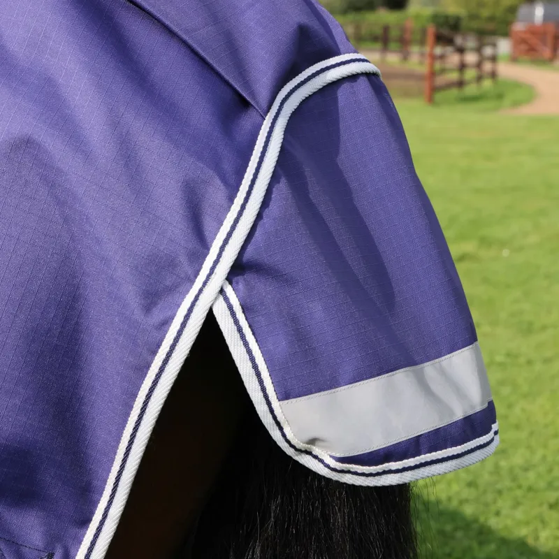 Shires Highlander Original 0g Lite Turnout Rug And Neck Navy-8