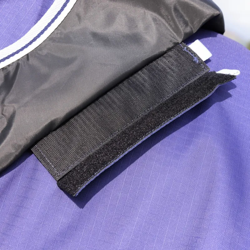 Shires Highlander Original 0g Lite Turnout Rug And Neck Navy-4