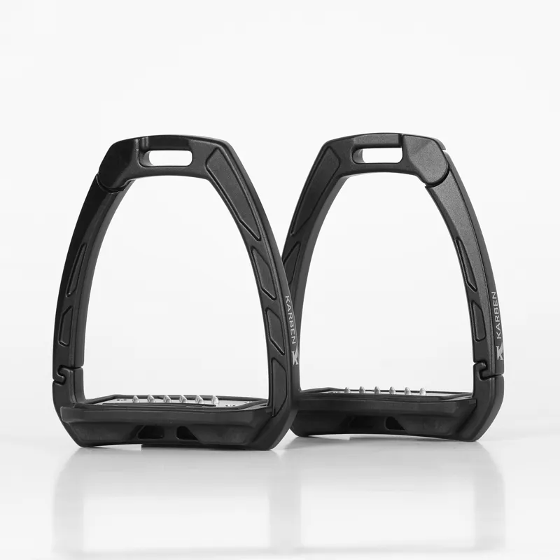 Shires Karben Ultra Grip Stirrups Adult Black