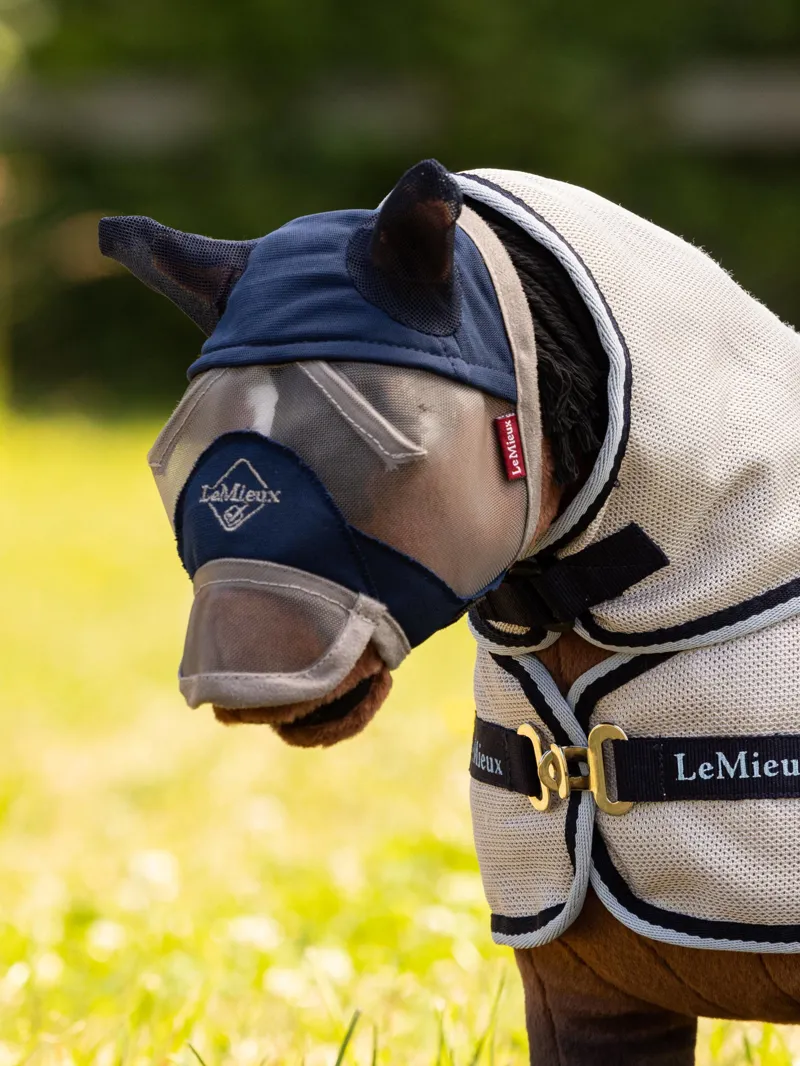 LeMieux Toy Pony Fly Mask Navy-1