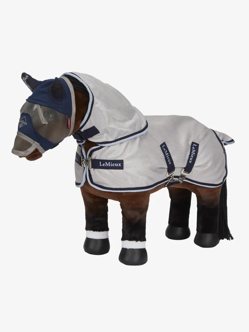LeMieux Toy Pony Fly Rug Grey/Navy-1