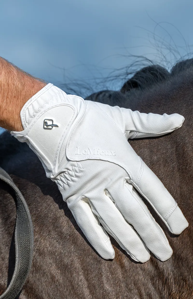 LeMieux Close Contact Glove White