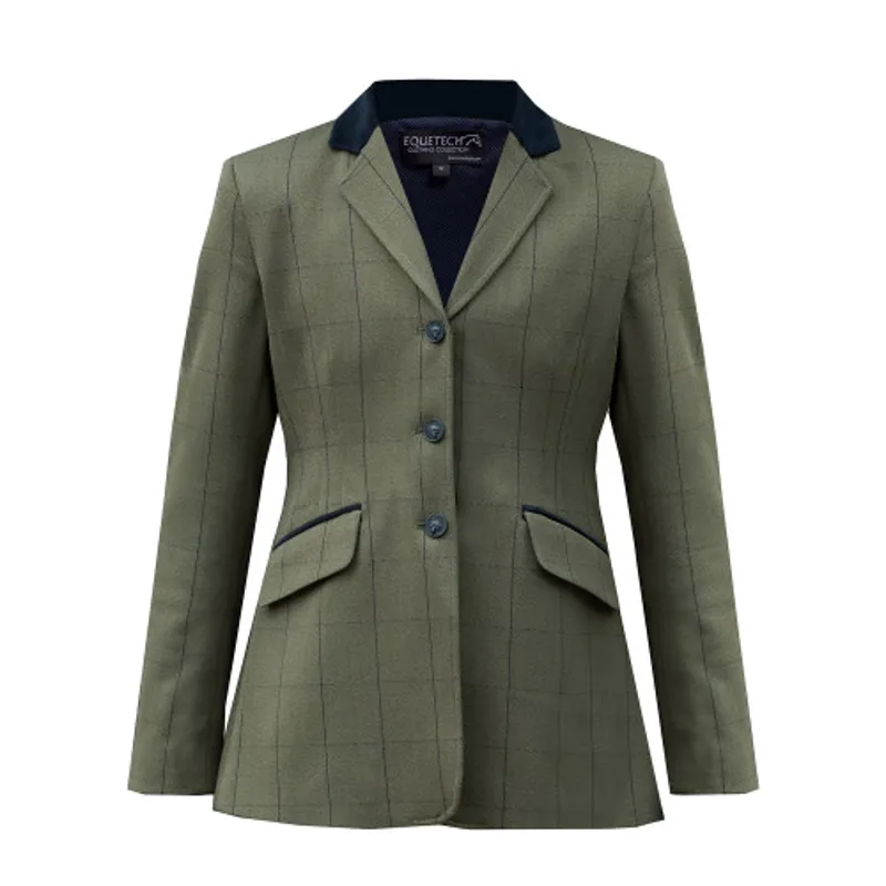 Equetech Junior Bellingham Stretch Deluxe Tweed Riding Jacket
