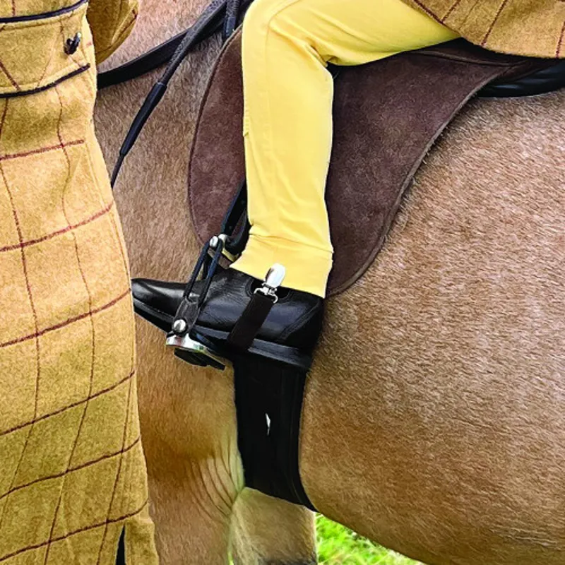 Equetech Junior Elastic Jodhpur Clips Black-1