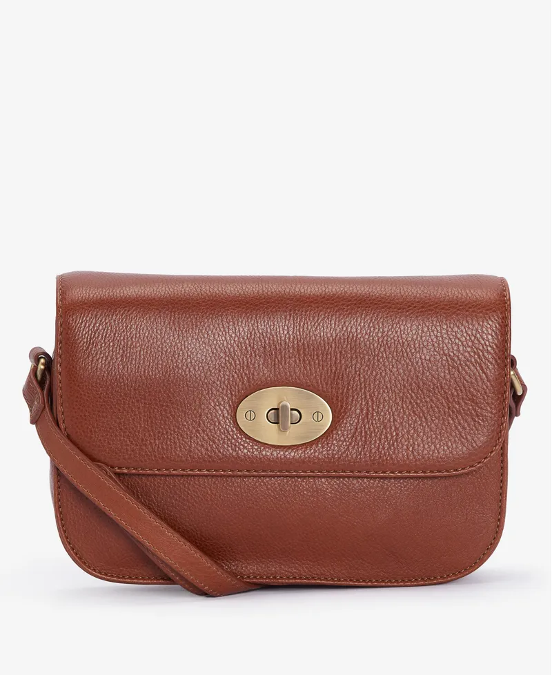 Barbour Isla Leather Cross Body Bag  Classic Brown