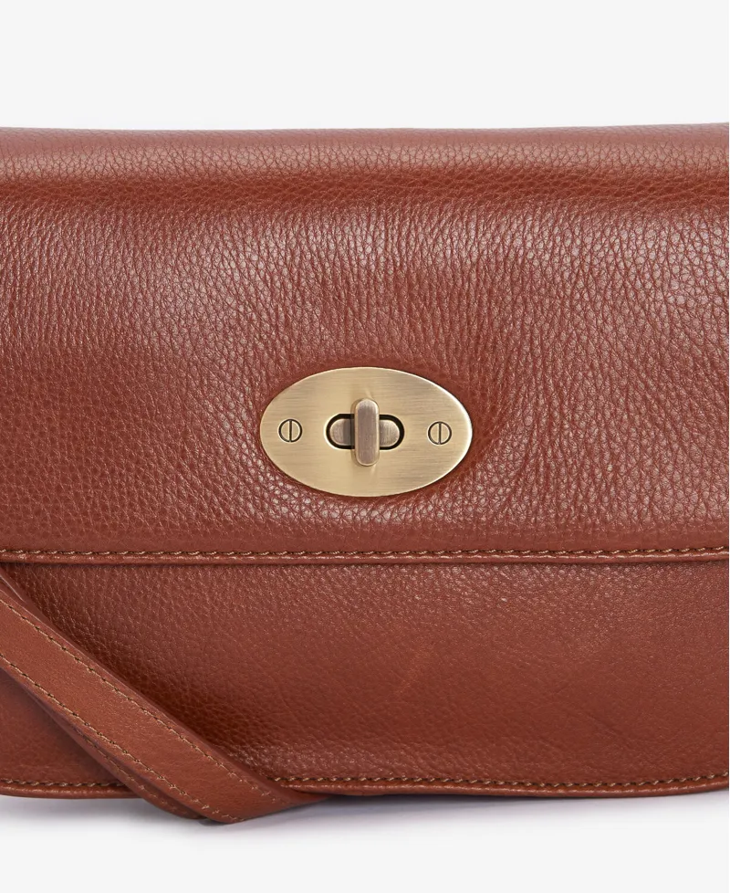 Barbour Isla Leather Cross Body Bag  Classic Brown-3