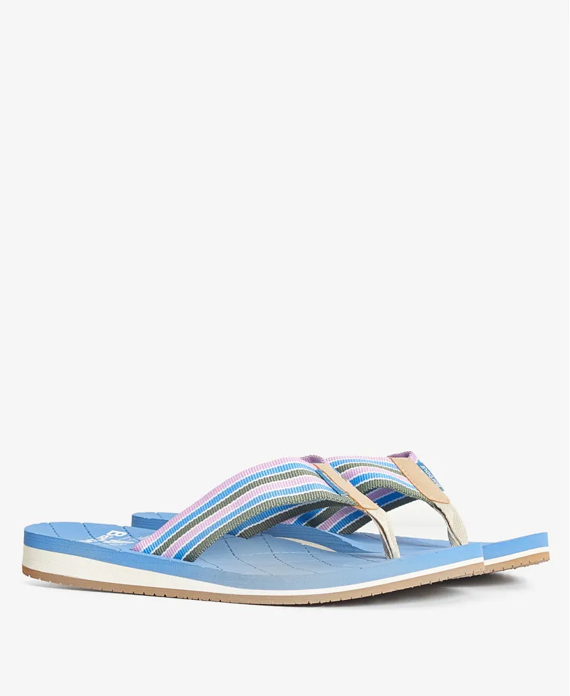 Barbour Ladies Seamills Beach Sandal Blue/Multi-2