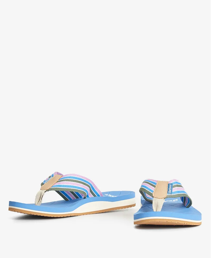 Barbour Ladies Seamills Beach Sandal Blue/Multi-3