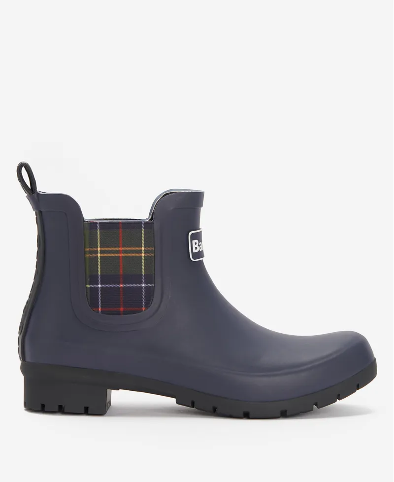 Barbour Ladies Kingham Short Wellingtons Navy-1
