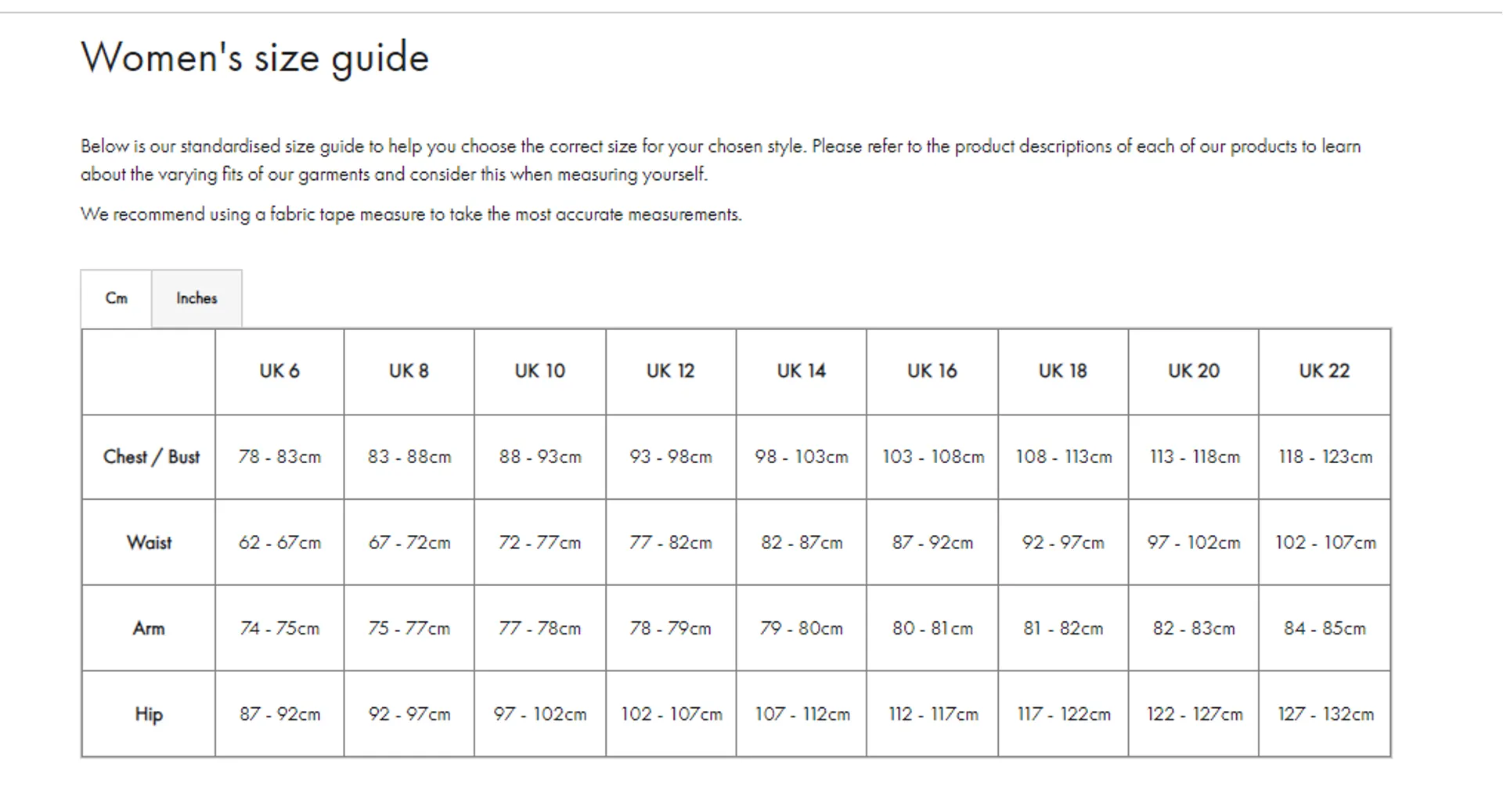 barboru ladies otterburn gilet size chart