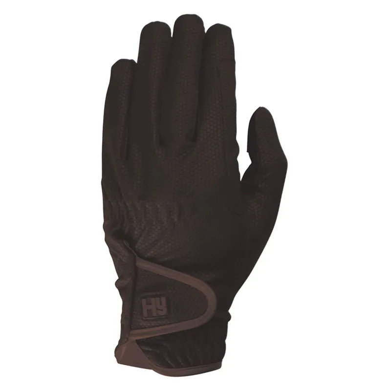 Hy5 Childrens Cottenham Elite Riding Gloves Brown