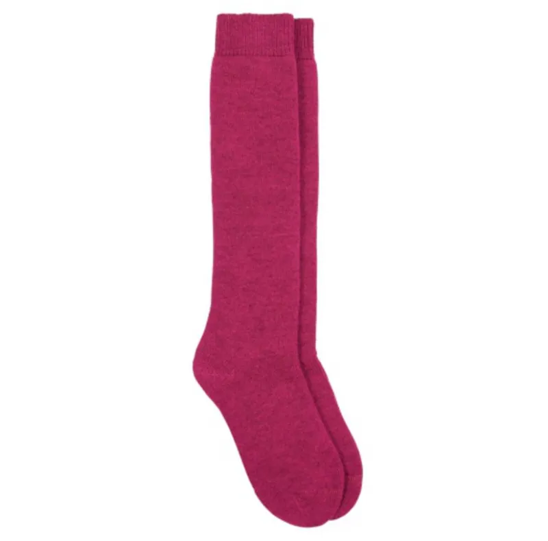 Barbour Ladies Wellington Knee Socks Raspberry