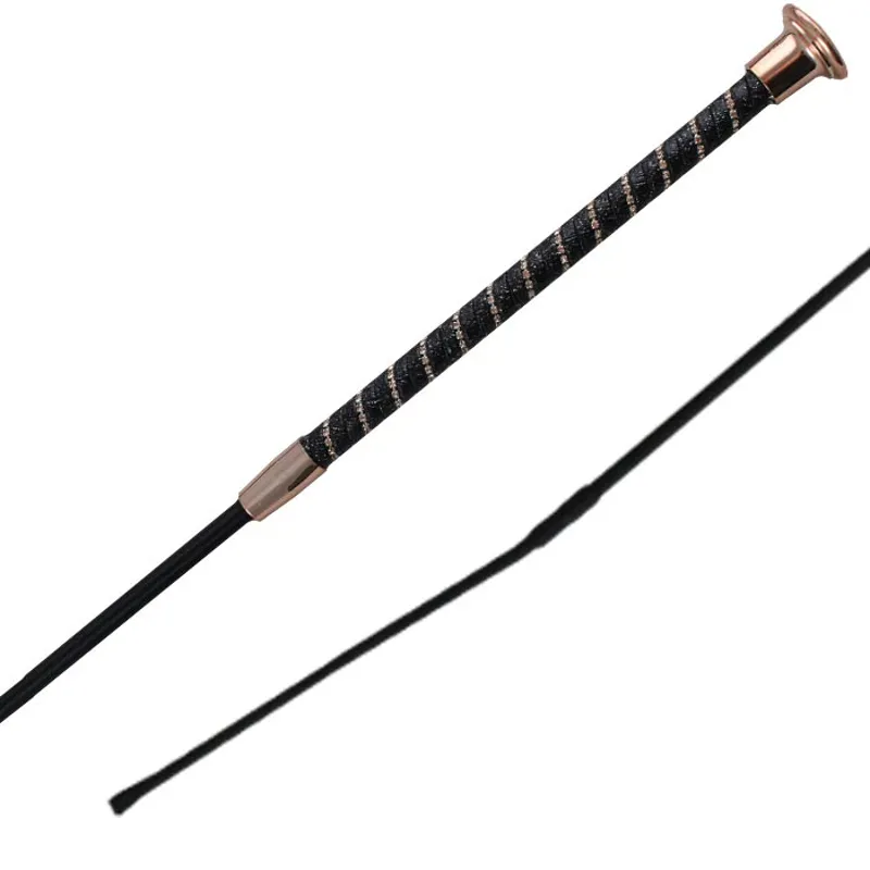 Woof Wear Twisted Dressage Whip 110cm Black/Rose