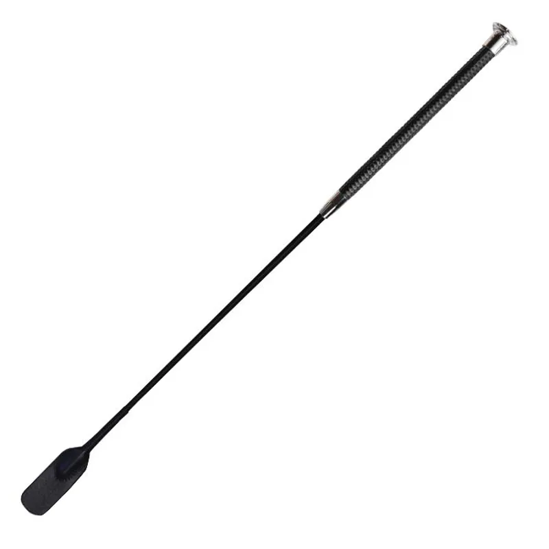 Woof Wear Diamond Riding Whip 60cm Black/Silver