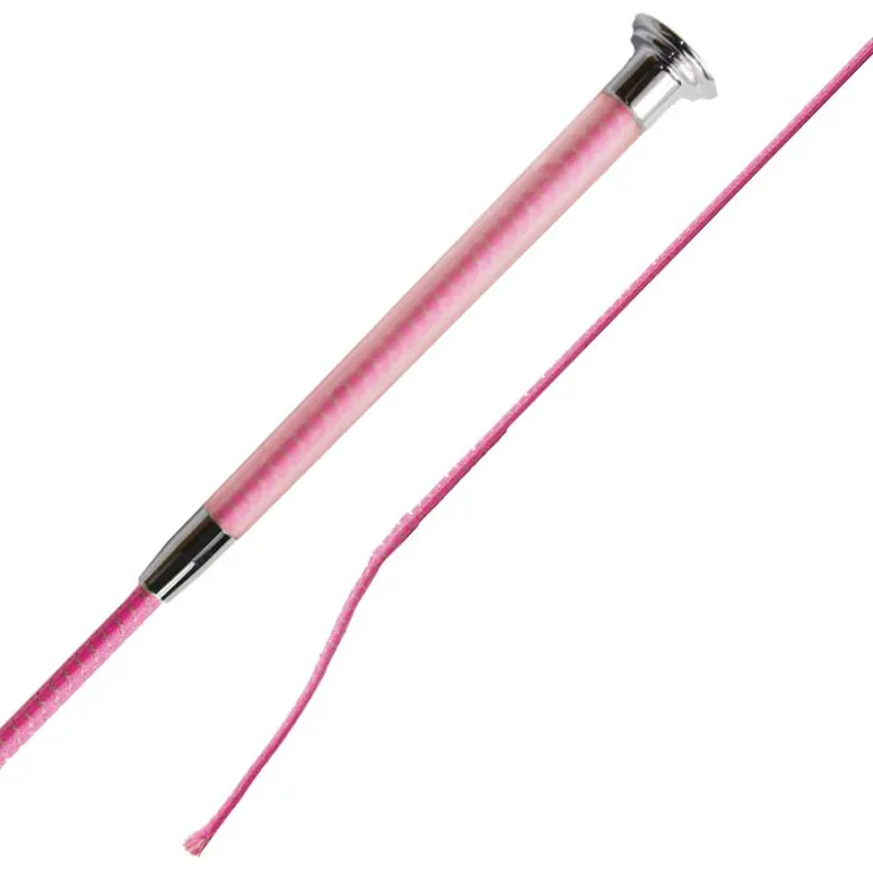 Woof Wear Hi Vis Riding Whip 100cm Hi Viz Pink