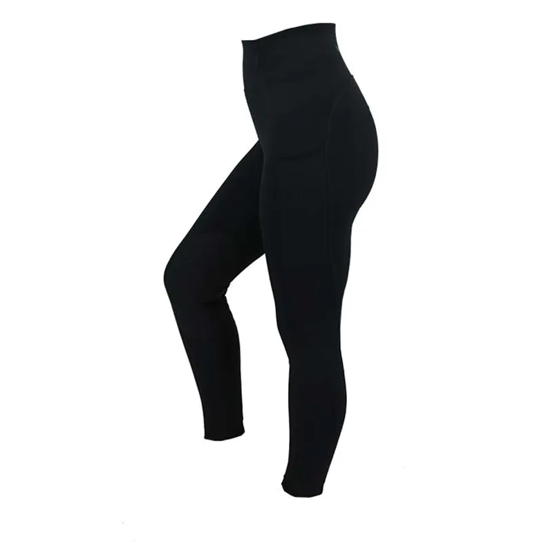 Woof Wear Original Riding Tights With Knee Patch Black