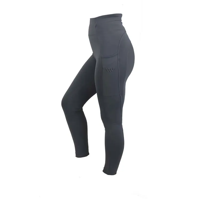 Woof Wear Original Riding Tights With Knee Patch Slate