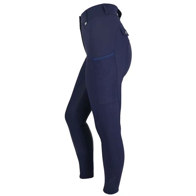Woof Wear Original Riding Tights With Knee Patch Navy