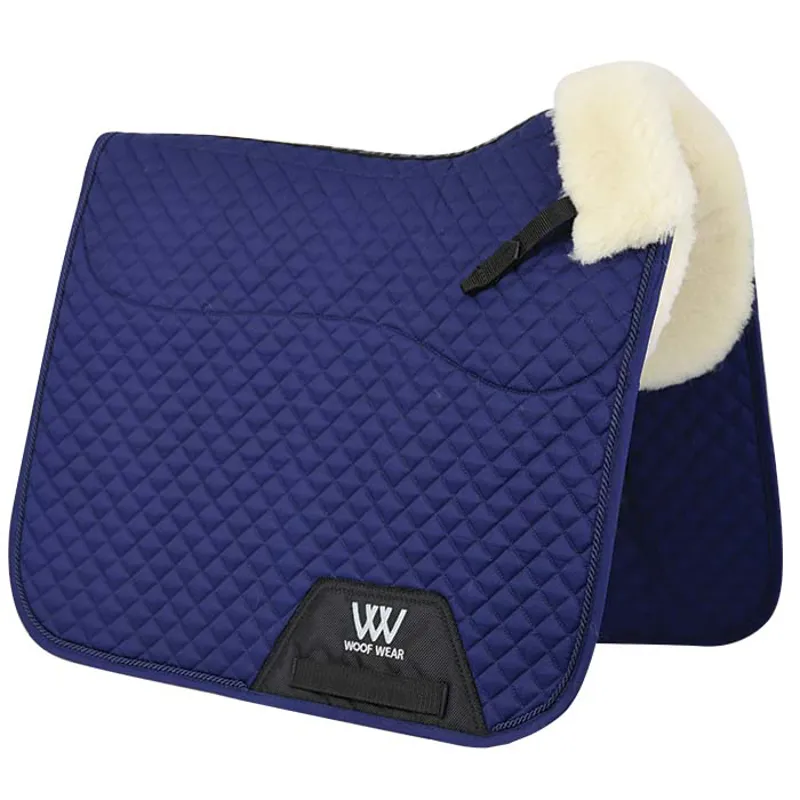 Woof Wear Dressage Sheepskin Saddle Pad Large Navy