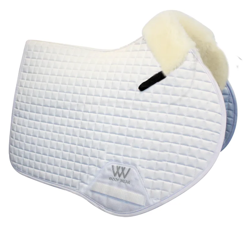 Woof Wear CC Sheepskin Saddle Pad Large White