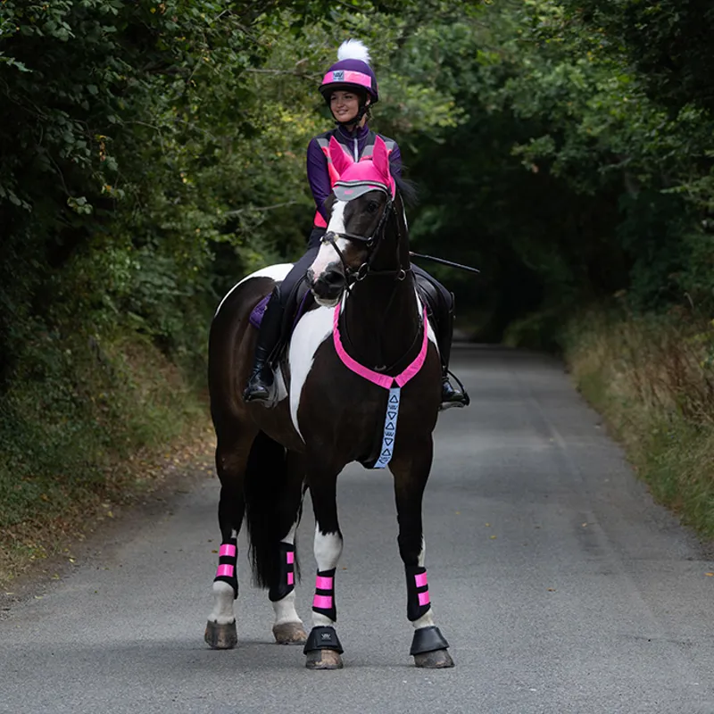 Woof Wear HI Viz Neck Band Pink-1