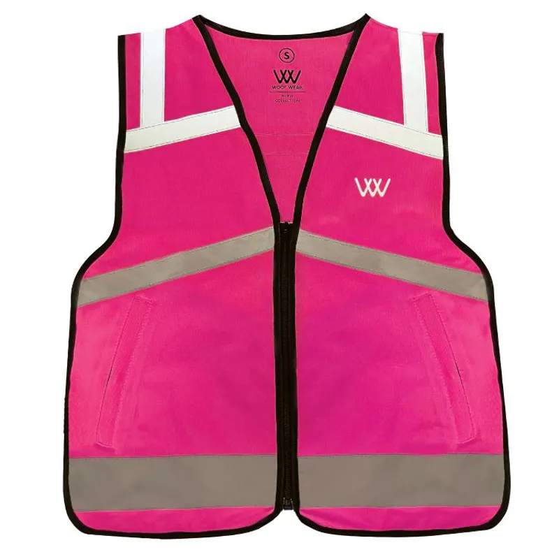 Woof Wear Hi Vis Riding Vest Pink