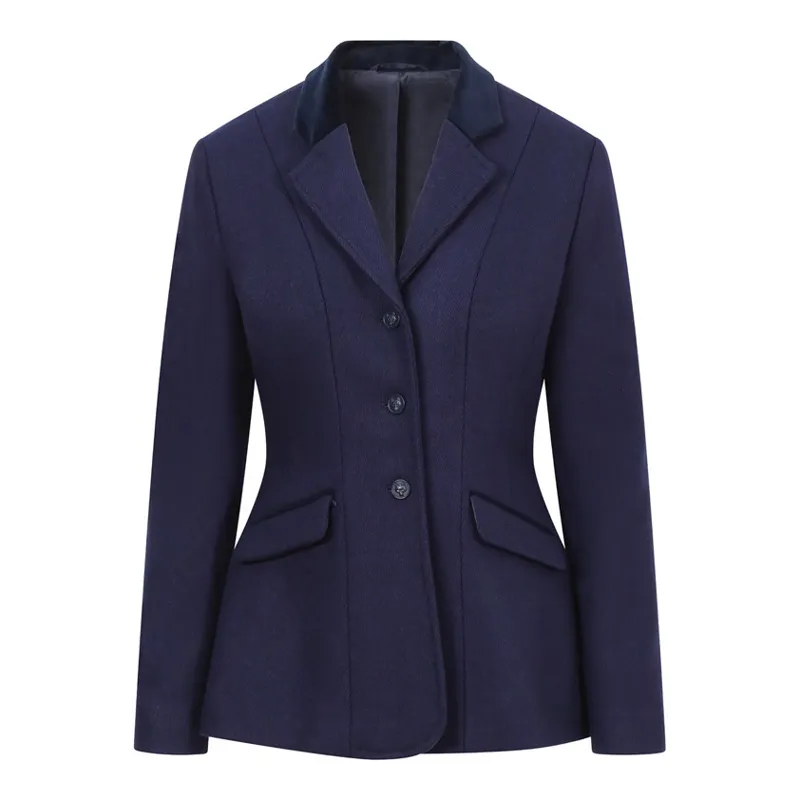 Equetech Ladies Kimblewick Wool Riding Jacket Navy
