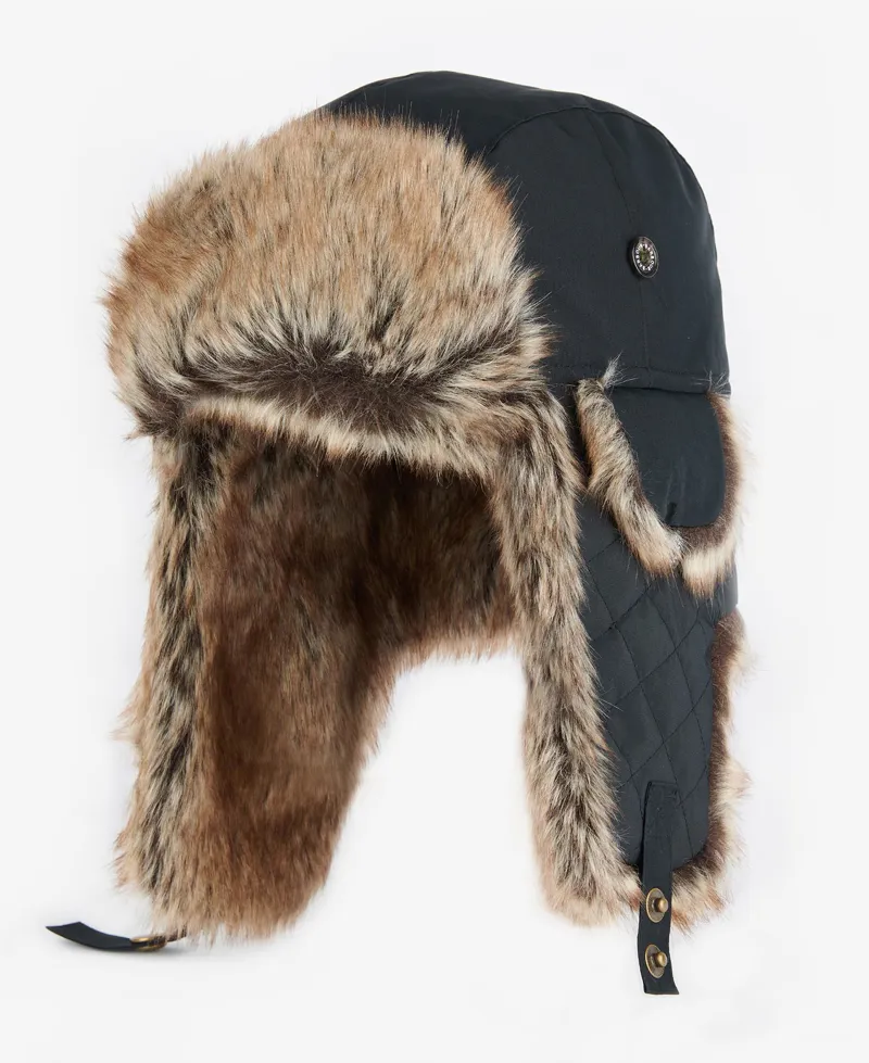 Barbour Cleadon Trapper Hat Black