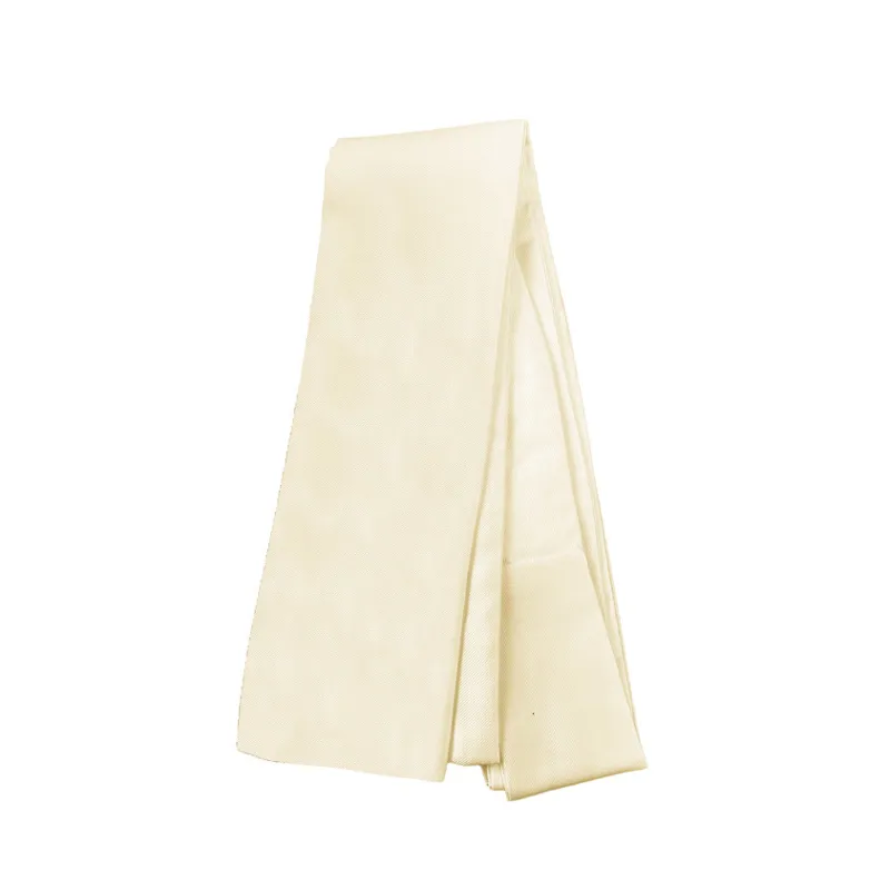 Equetech Plain Jacquard Riding Stock One Size Cream-1