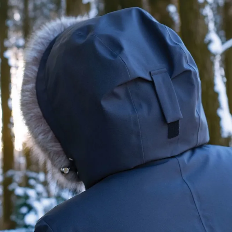 Equetech Ladies Inferno Long Heated Waterproof Riding Coat 2025 Navy-5