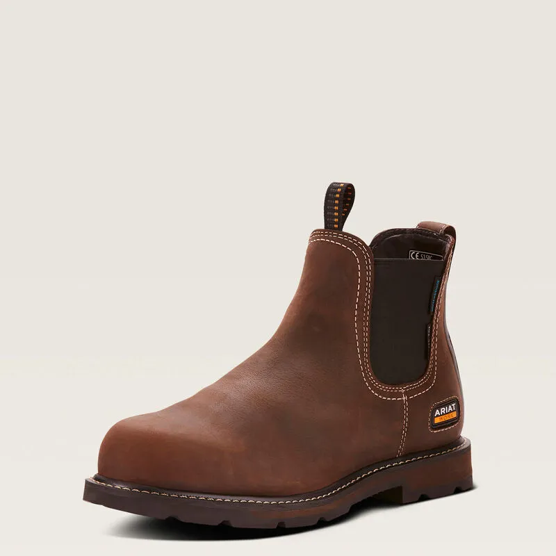 Ariat Mens Groundbreaker Chelsea EN ISO Waterproof Steel Toe Work Boot