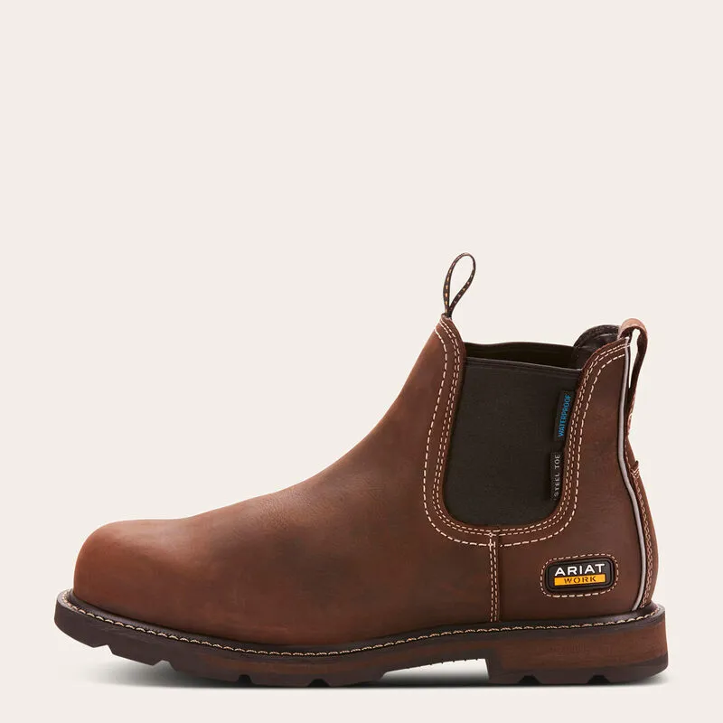 Ariat Mens Groundbreaker Chelsea EN ISO Waterproof Steel Toe Work Boot-1