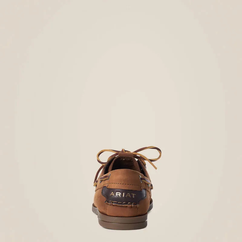 Ariat Ladies Antigua Deck Shoe Walnut-1