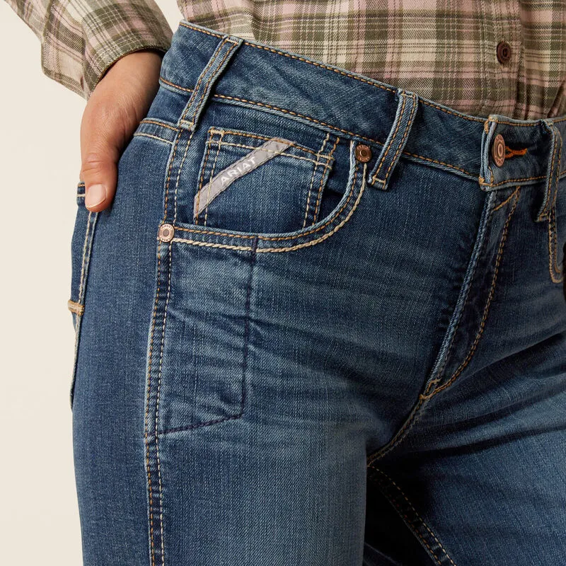 Ariat Ladies REBAR Riveter Straight Jean Regular 33in La Jolla-2