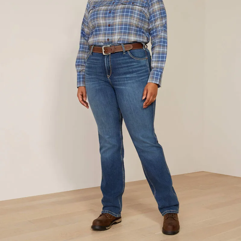 Ariat Ladies REBAR Riveter Straight Jean Regular 33in La Jolla-6