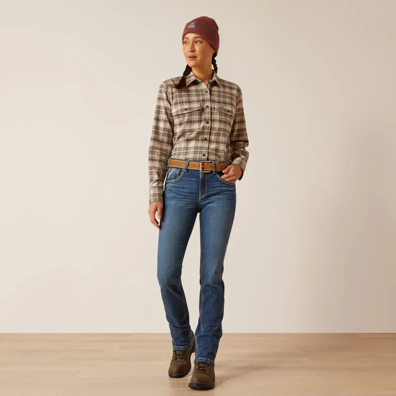 Ariat Ladies REBAR Riveter Straight Jean Regular 33in La Jolla-4