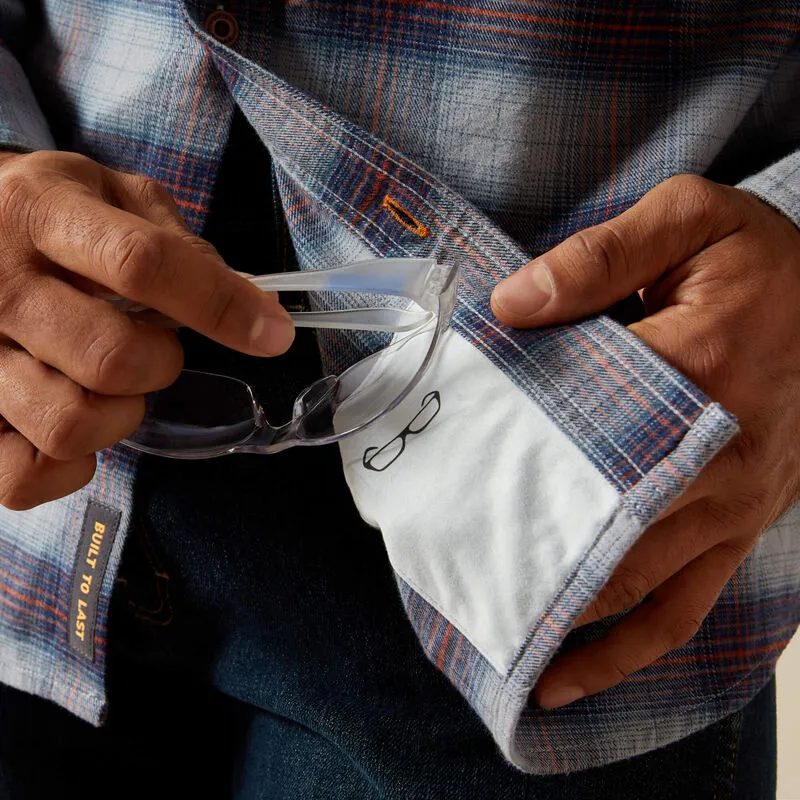 Ariat Mens Rebar Flannel Durastretch Work Shirt Monument-4