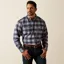 Ariat Mens Rebar Flannel Durastretch Work Shirt Monument
