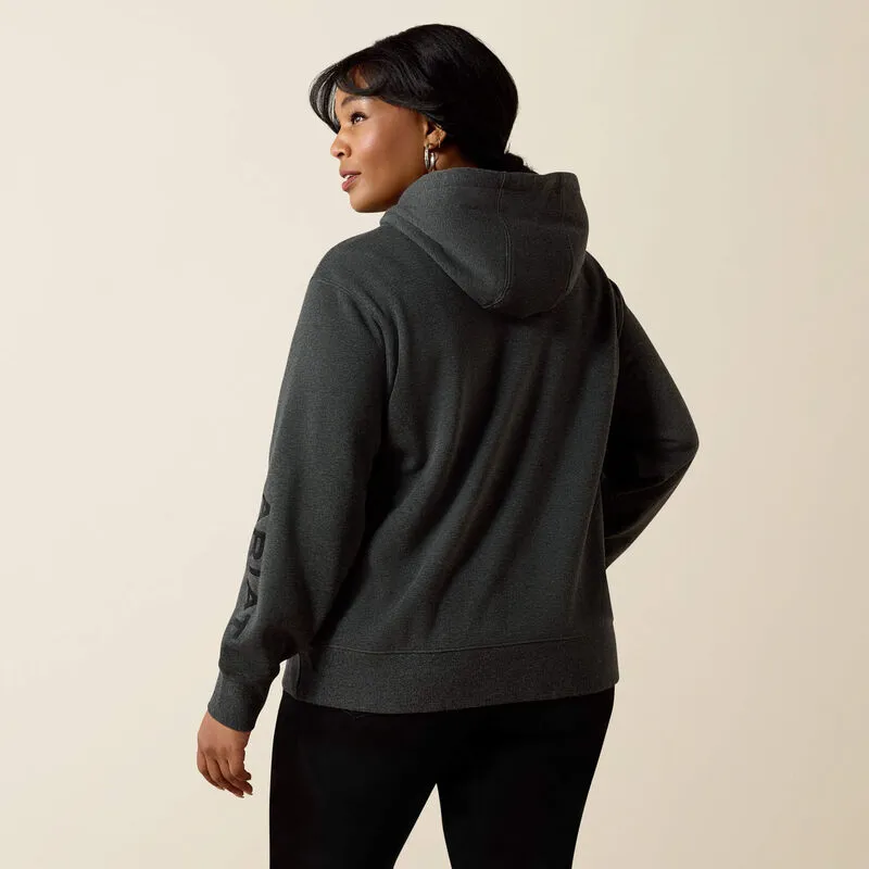 Ariat Womens Logo 2.0 Hoodie Charcoal Heather-3