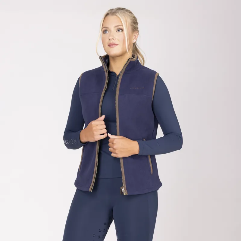 Shires Aubrion Core Ladies Fleece Gilet Navy-2