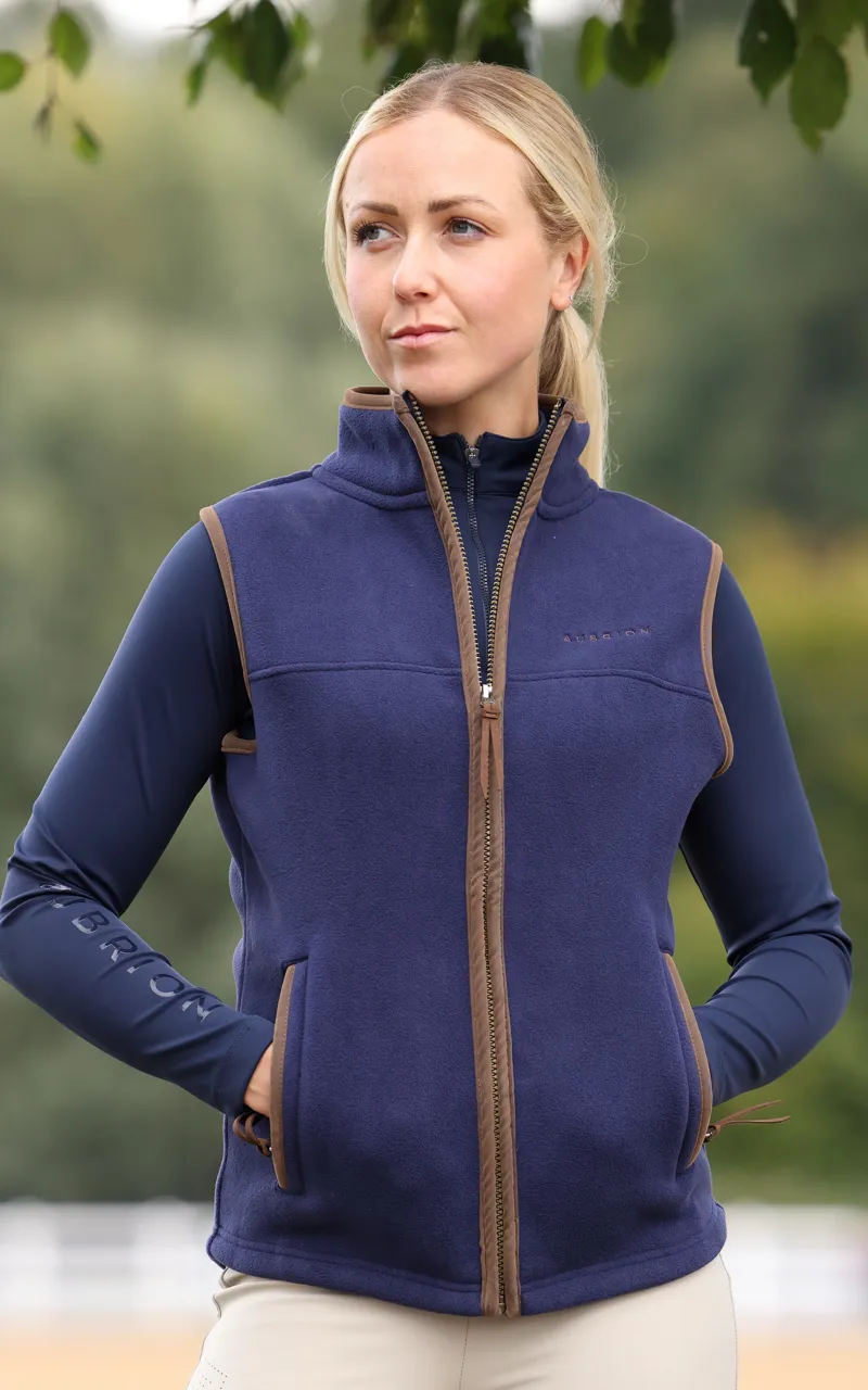 Shires Aubrion Core Ladies Fleece Gilet Navy