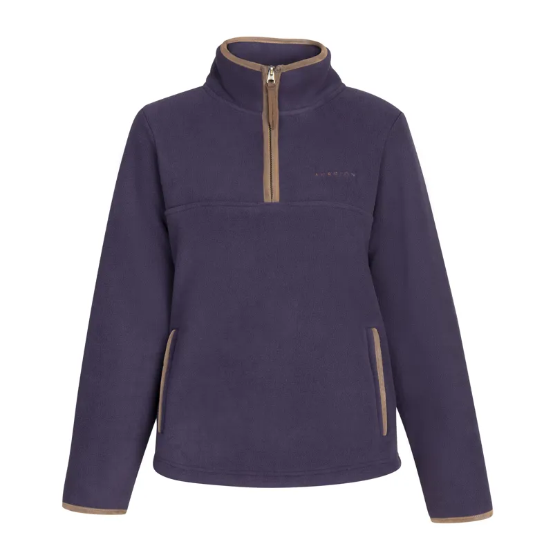 Shires Aubrion Core Ladies Half Zip Fleece Navy-9