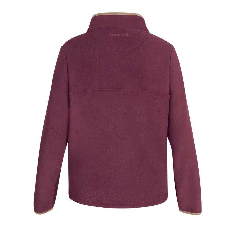 Shires Aubrion Core Ladies Half Zip Fleece Maroon-7