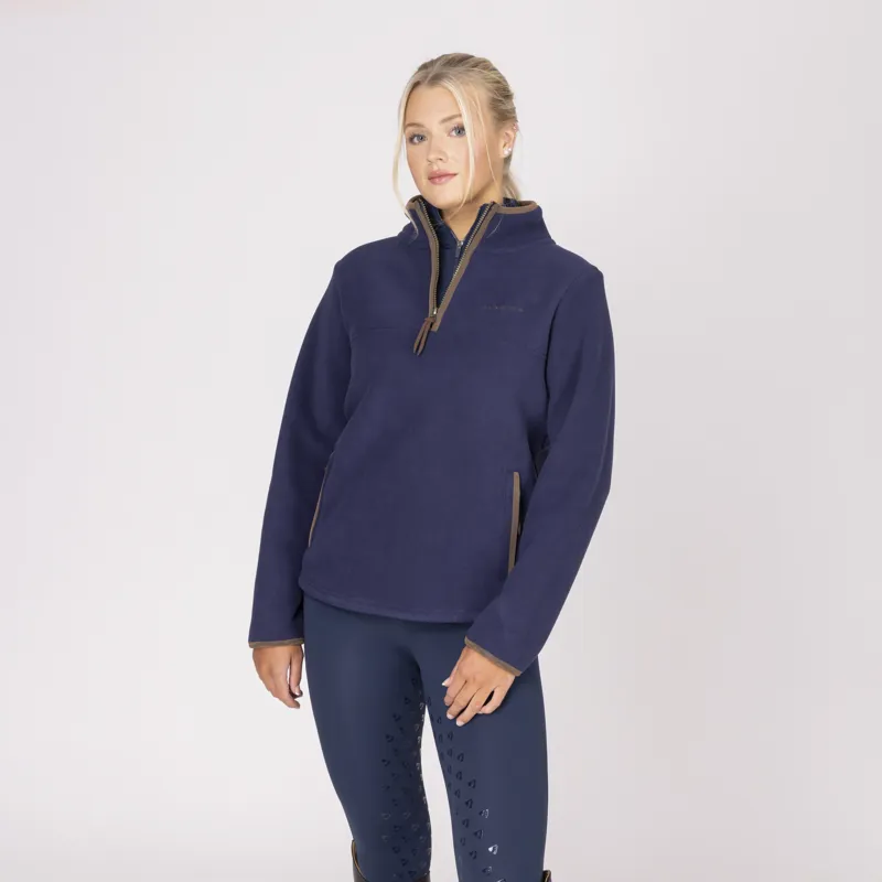 Shires Aubrion Core Ladies Half Zip Fleece Navy-7