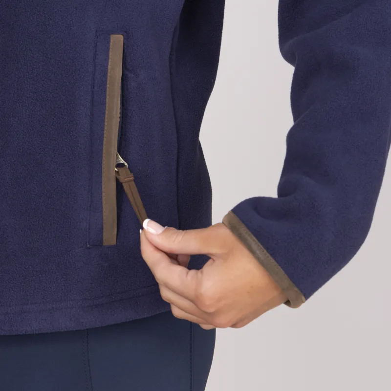Shires Aubrion Core Ladies Half Zip Fleece Navy-5